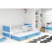 Gulta RICO 2 90x200, balts/zils